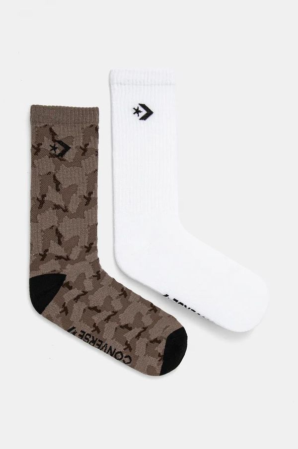 Converse Čarape Converse 2-pack za muškarce, boja: bijela, E1303A-2010