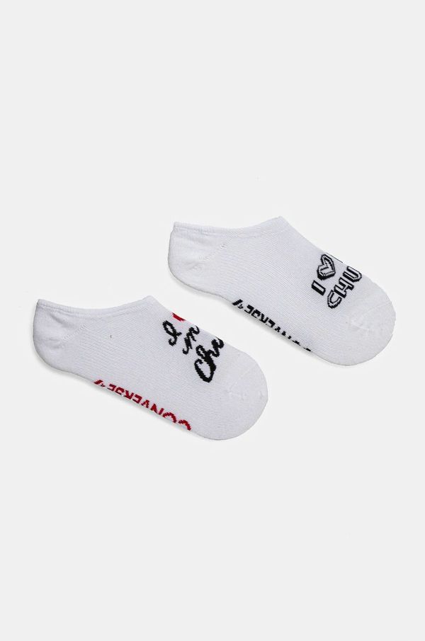 Converse Čarape Converse 2-pack za žene, boja: bijela, E1305W-2001