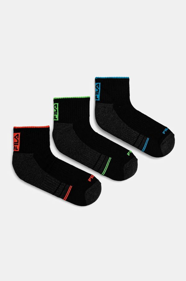 Fila Čarape Fila 3-pack za muškarce, boja: crna, F2521