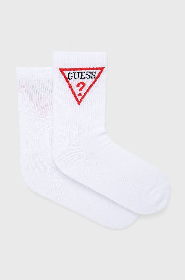 Guess Čarape Guess za žene, boja: bijela