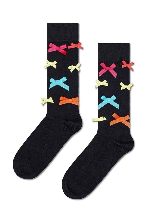 Happy Socks Čarape Happy Socks Bowmania za žene, boja: crna, P001881