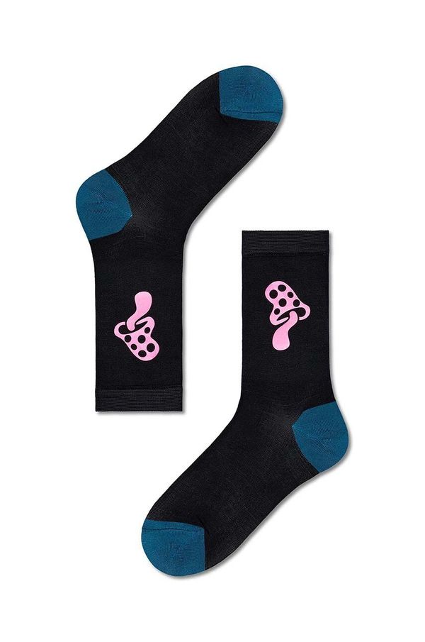 Happy Socks Čarape Happy Socks Caroline Crew Sock za žene, boja: crna