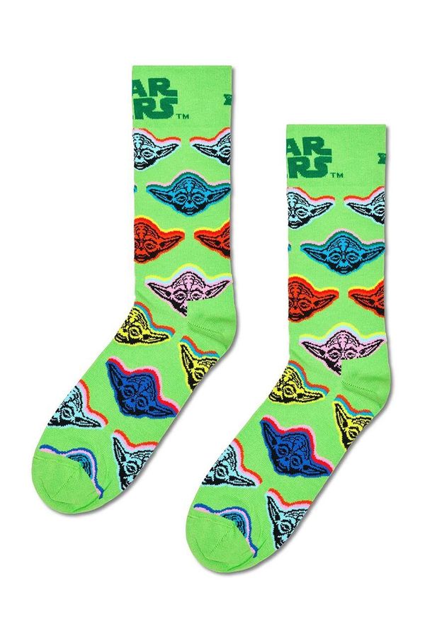 Happy Socks Čarape Happy Socks x Star Wars Yoda Sock boja: zelena, P002884