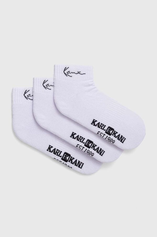 Karl Kani Čarape Karl Kani 3-pack za muškarce, boja: bijela