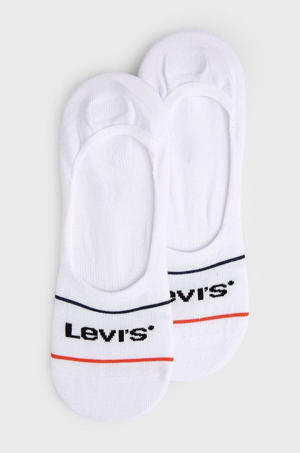 Levi's Čarape Levi's (2-pack) za muškarce, boja: bijela, 37157.0771-whitebluer