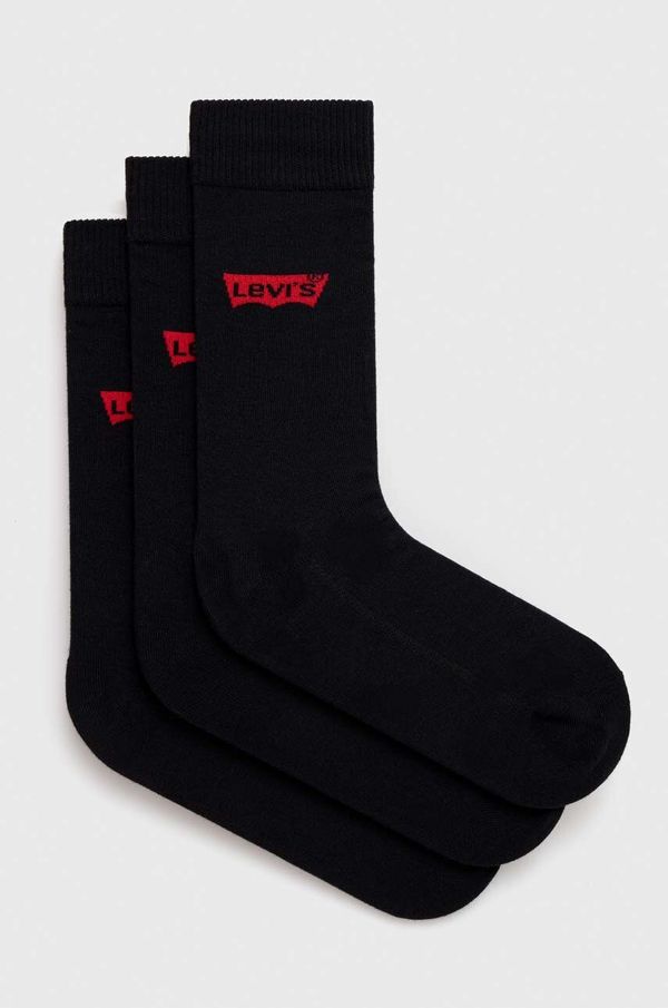 Levi's Čarape Levi's 3-pack boja: crna