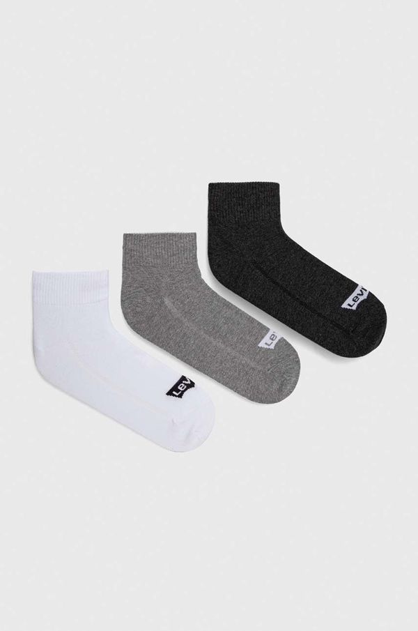 Levi's Čarape Levi's 3-pack boja: siva