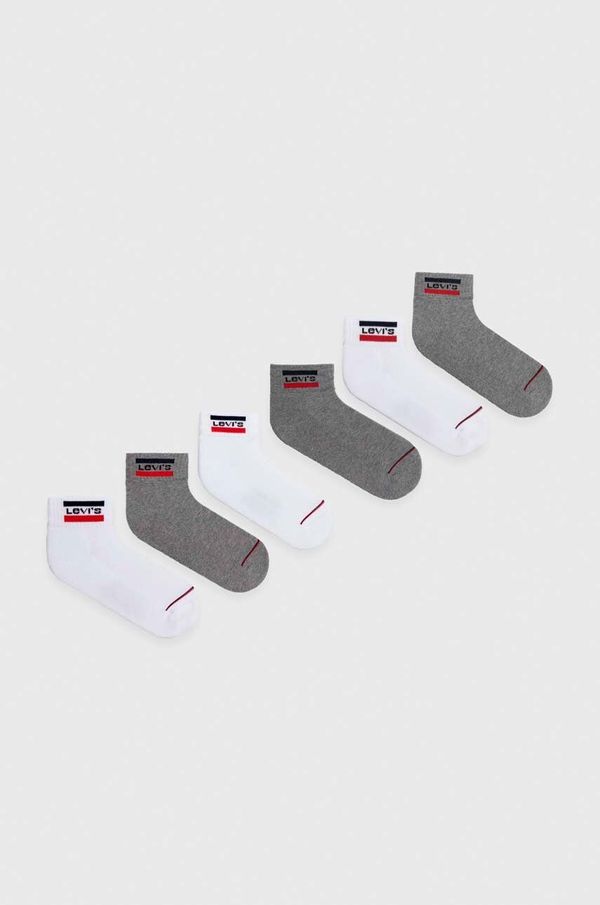 Levi's Čarape Levi's 6-pack boja: bijela