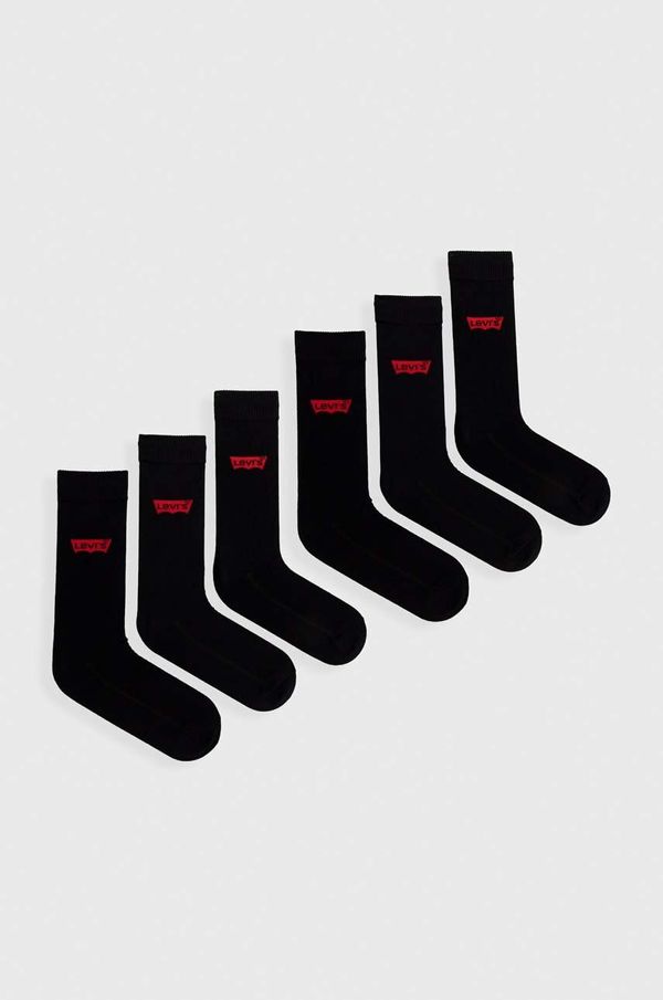 Levi's Čarape Levi's 6-pack boja: crna