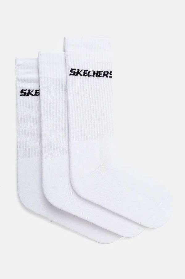 Skechers Čarape Skechers 3-pack boja: bijela, SK41109
