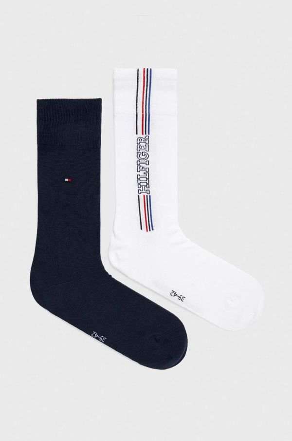 Tommy Hilfiger Čarape Tommy Hilfiger 2-pack za muškarce, boja: bijela