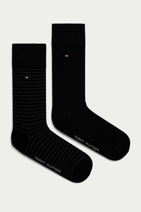 Tommy Hilfiger Čarape Tommy Hilfiger 2-pack za muškarce, boja: crna, 100001496