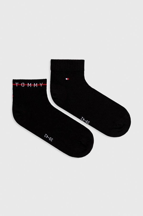 Tommy Hilfiger Čarape Tommy Hilfiger 2-pack za muškarce, boja: crna
