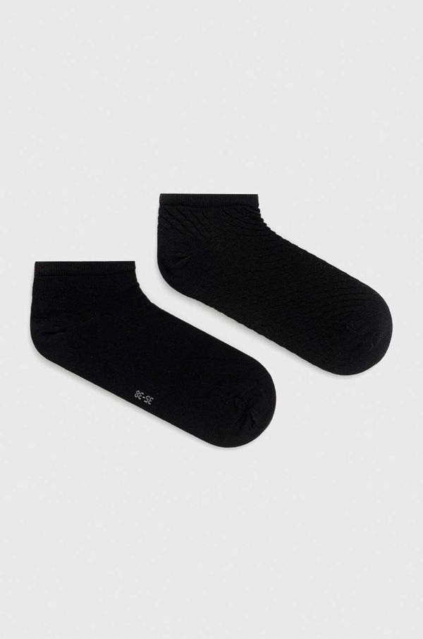 Tommy Hilfiger Čarape Tommy Hilfiger 2-pack za žene, boja: crna