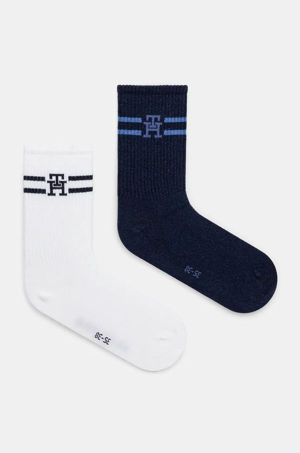 Tommy Hilfiger Čarape Tommy Hilfiger 2-pack za žene, boja: tamno plava, 701229864
