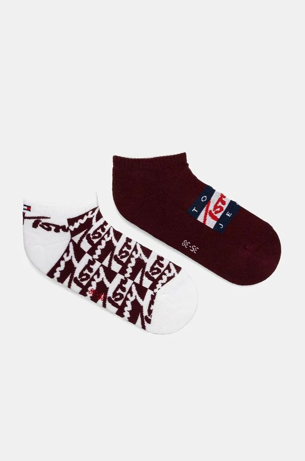 Tommy Jeans Čarape Tommy Jeans 2-pack boja: bordo, 701229895