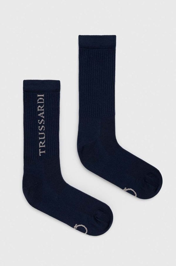 Trussardi Čarape Trussardi za muškarce, boja: tamno plava