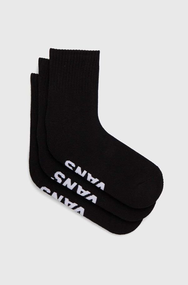 Vans Čarape Vans 3-pack boja: crna, VN000FV7BLK1