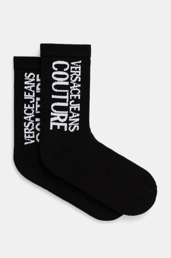 Versace Jeans Couture Čarape Versace Jeans Couture za žene, boja: crna, 78HA0J03 ZG081