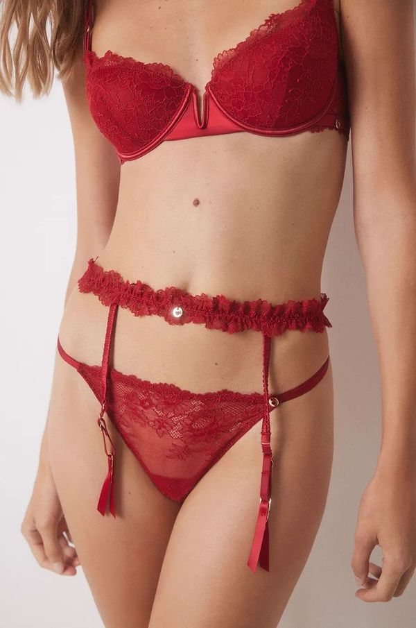 women'secret Čarape women'secret RED XMAS LA VECINA RUBIA boja: crvena, 5358627