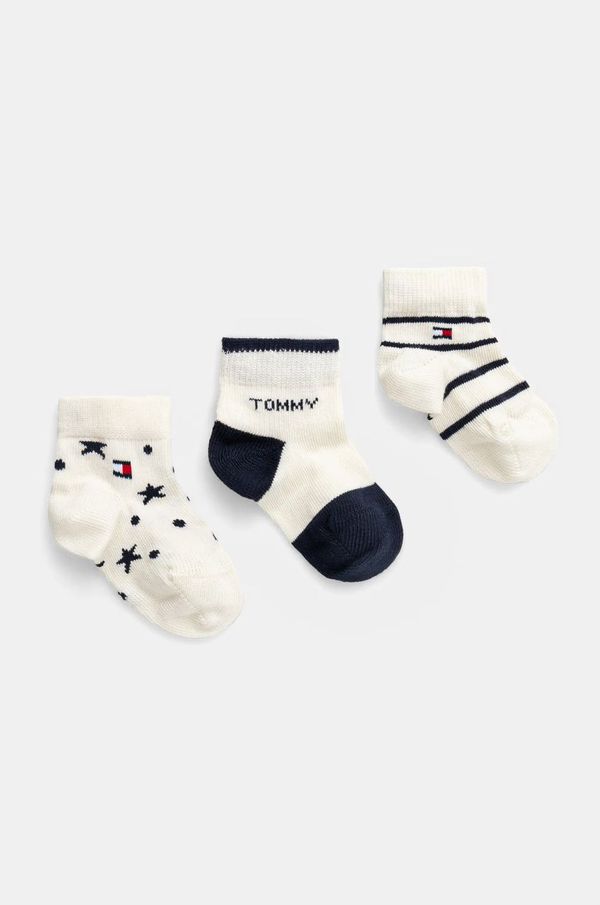 Tommy Hilfiger Čarapice za bebe Tommy Hilfiger 3-pack boja: bež, 701229888