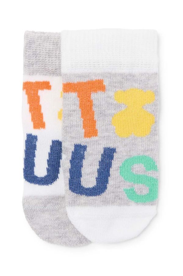 Tous Čarapice za bebe Tous 2-pack boja: siva