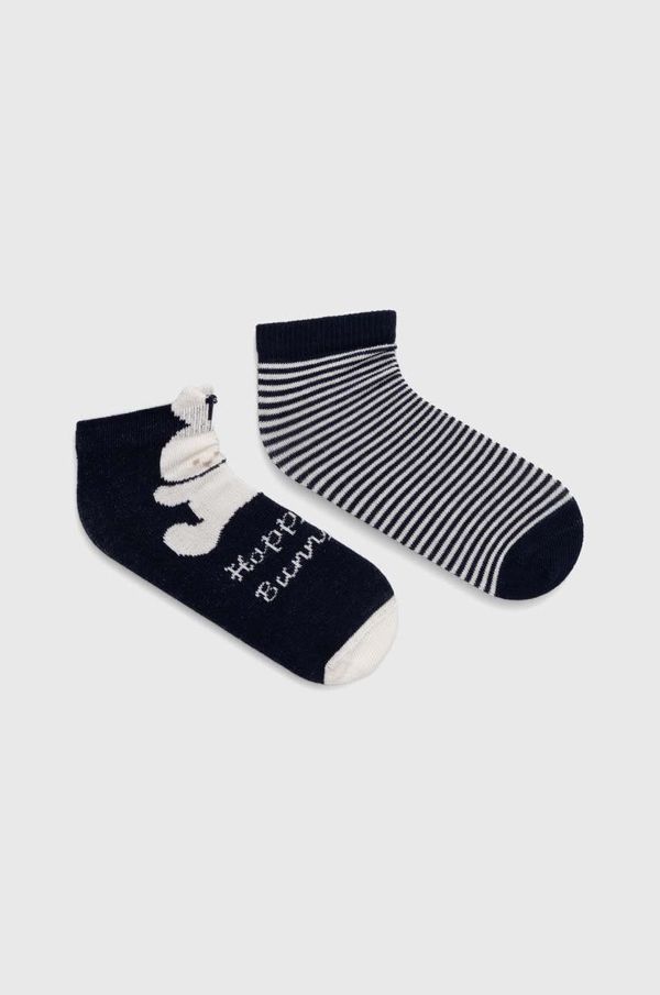 United Colors of Benetton Čarapice za bebe United Colors of Benetton 2-pack boja: tamno plava
