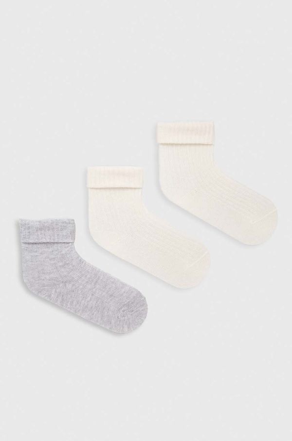 United Colors of Benetton Čarapice za bebe United Colors of Benetton 3-pack boja: bež