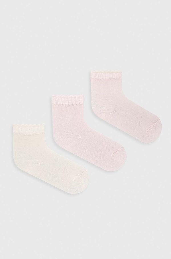 United Colors of Benetton Čarapice za bebe United Colors of Benetton 3-pack boja: ružičasta