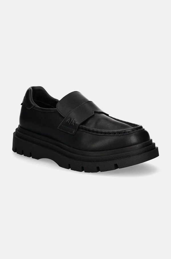 Armani Exchange Cipele Armani Exchange za muškarce, boja: crna, XUA004 XV874 00002