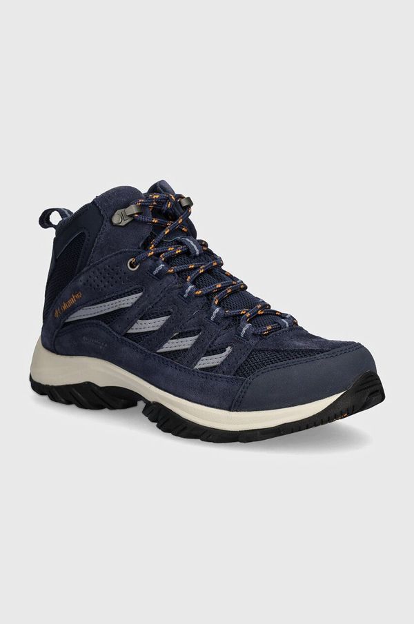 Columbia Cipele Columbia Crestwood Mid Waterproof za žene, boja: tamno plava, 2099861