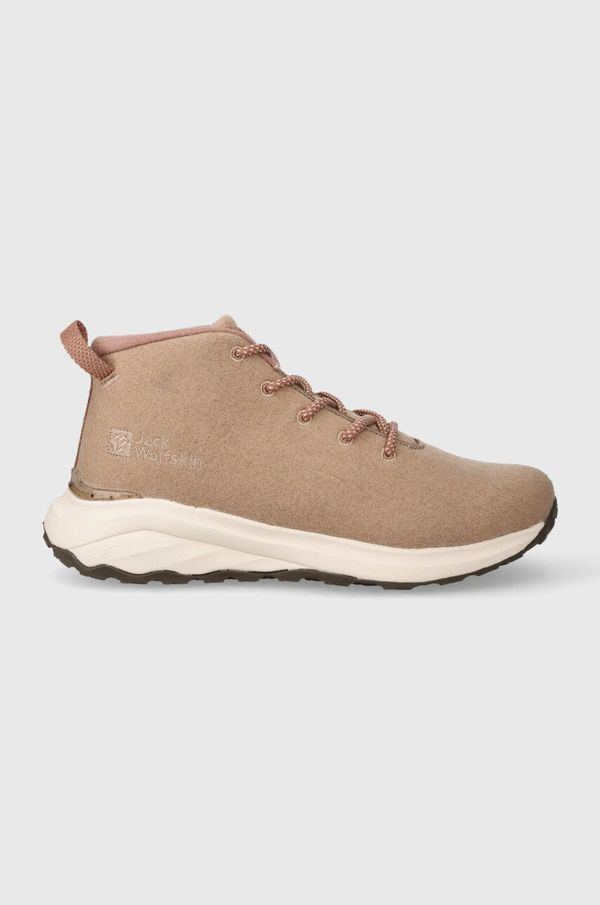 Jack Wolfskin Cipele Jack Wolfskin Campfire Wool Mid za žene, boja: smeđa
