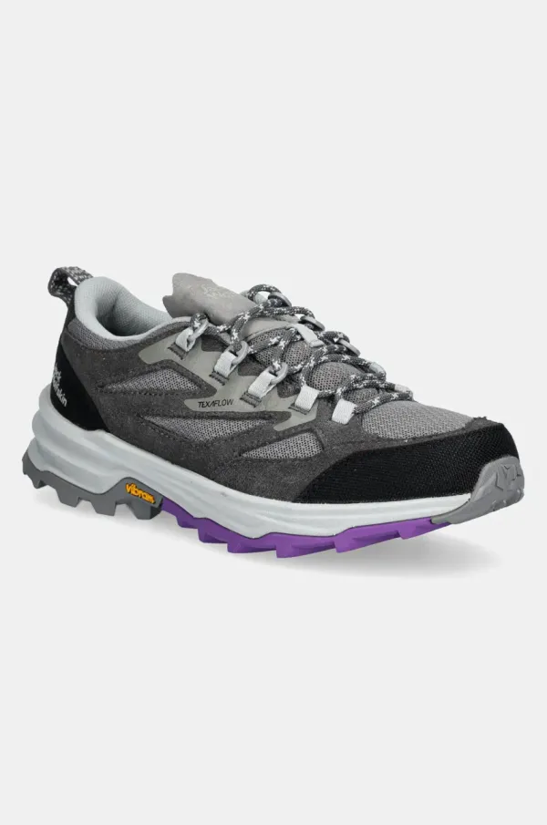 Jack Wolfskin Cipele Jack Wolfskin Cyrox Vent Low za žene, boja: siva, A64090