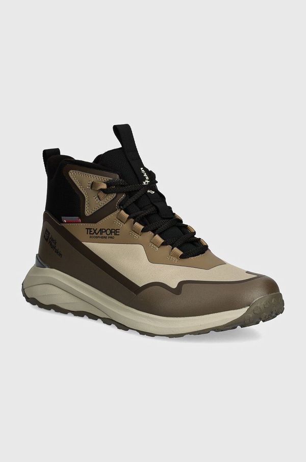 Jack Wolfskin Cipele Jack Wolfskin Dromoventure WT Texapore Mid za muškarce, boja: smeđa, s toplom podstavom, A62295