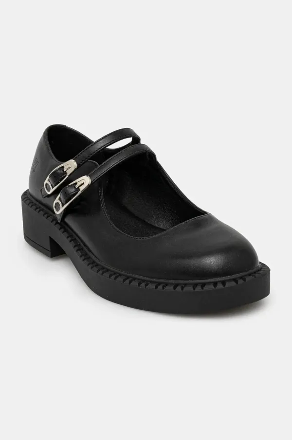 Koi Footwear Cipele Koi Footwear Vagar Safety Pin Tale Mary Janes za žene, boja: crna, s platformom, SWA-22
