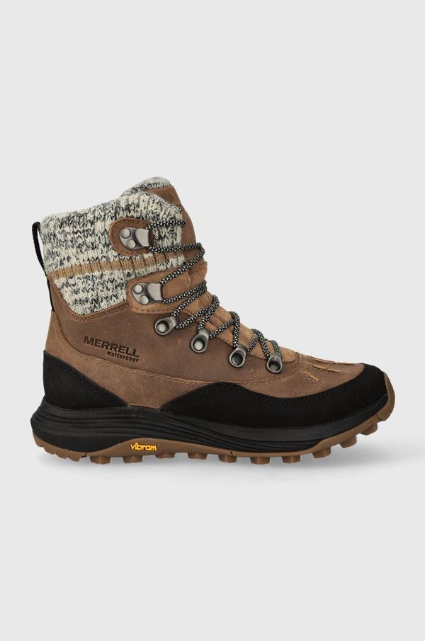 Merrell Cipele Merrell Siren 4 Thermo Mid Zip WP za žene, boja: smeđa, s toplom podstavom