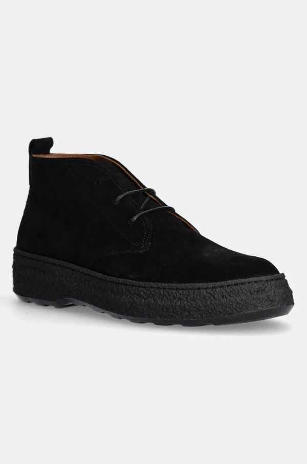 Polo Ralph Lauren Cipele od brušene kože Polo Ralph Lauren Aldis Chukka za muškarce, boja: crna, 812958779002