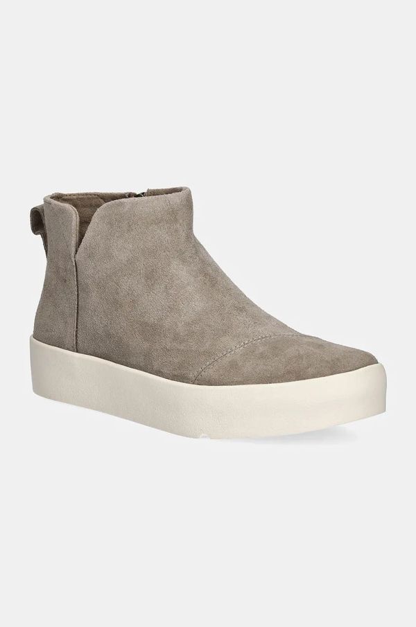 Toms Cipele od brušene kože Toms VERONA MID boja: bež, s platformom, 10021068