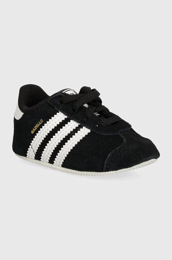 adidas Originals Cipele od brušene kože za bebe adidas Originals GAZELLE CRIB boja: crna, JI2046
