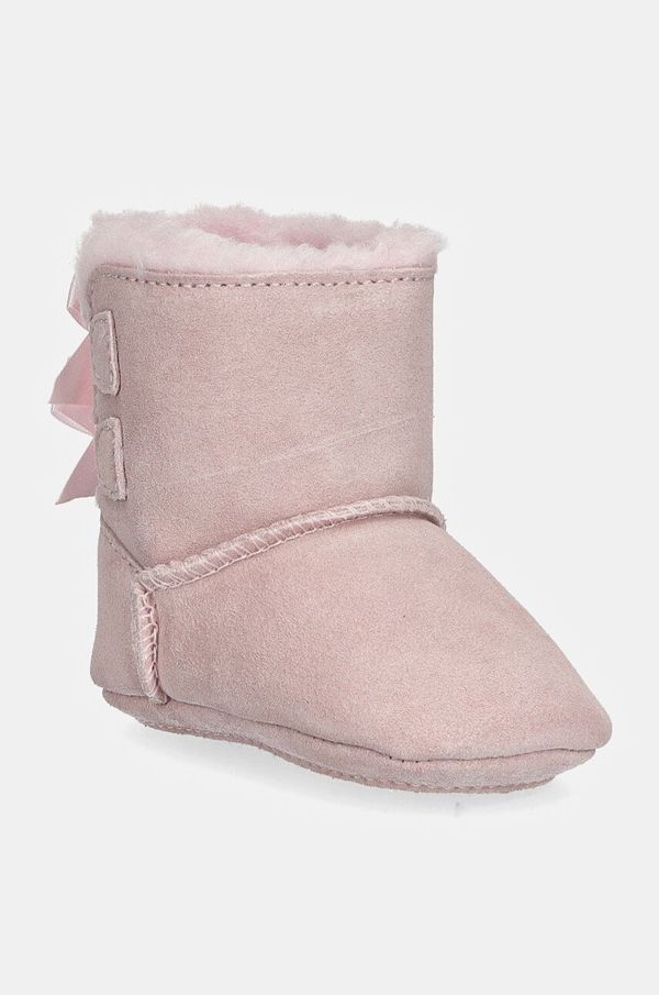 Ugg Cipele od brušene kože za bebe UGG BABY BAILEY BOW boja: ružičasta, 1157692I