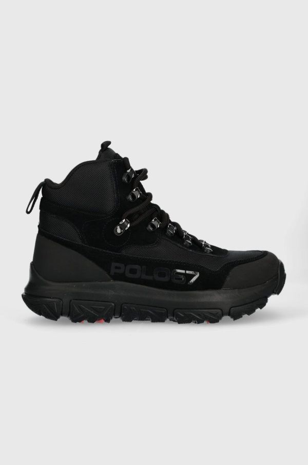 Polo Ralph Lauren Cipele Polo Ralph Lauren Advtr 300mid za muškarce, boja: crna, 809879948001