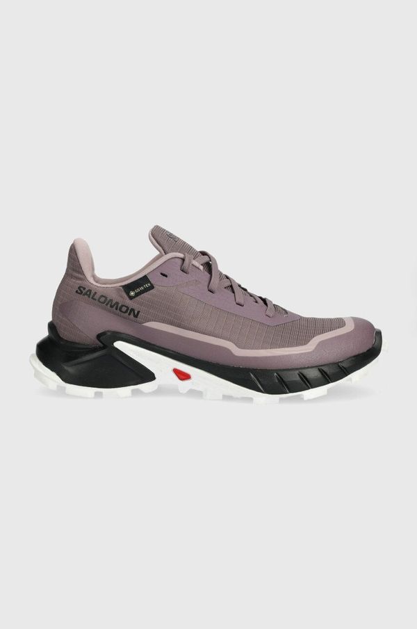 Salomon Cipele Salomon Alphacross 5 GTX za žene, boja: ljubičasta