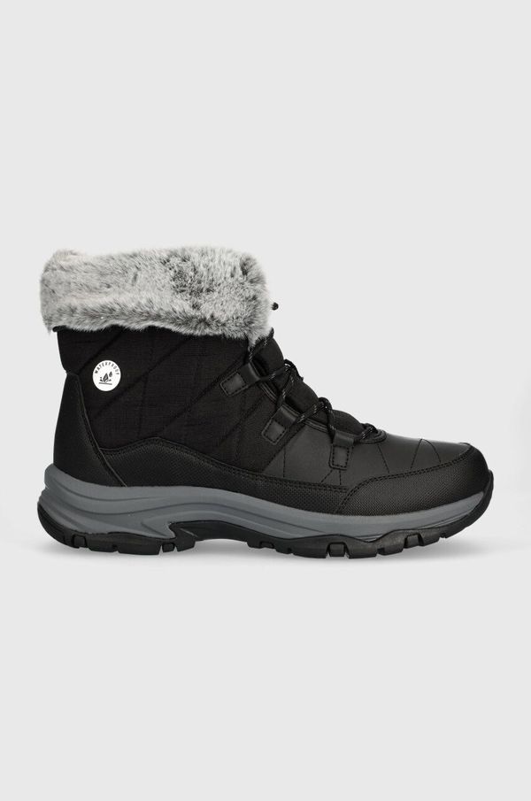 Skechers Cipele Skechers TREGO boja: crna, ravni potplat, s toplom podstavom