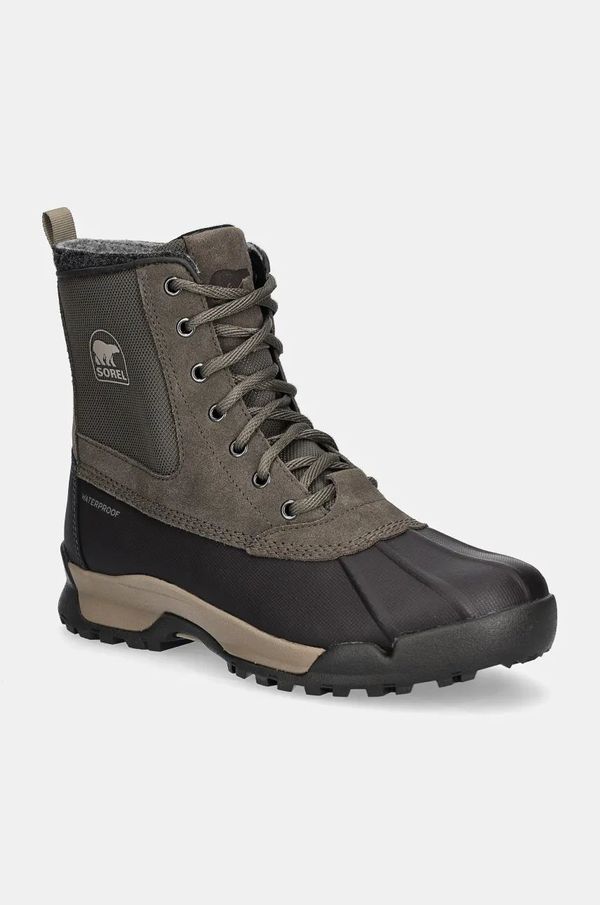 Sorel Cipele Sorel BUXTON LITE BOOT WP 200g za muškarce, boja: zelena, 2078361245