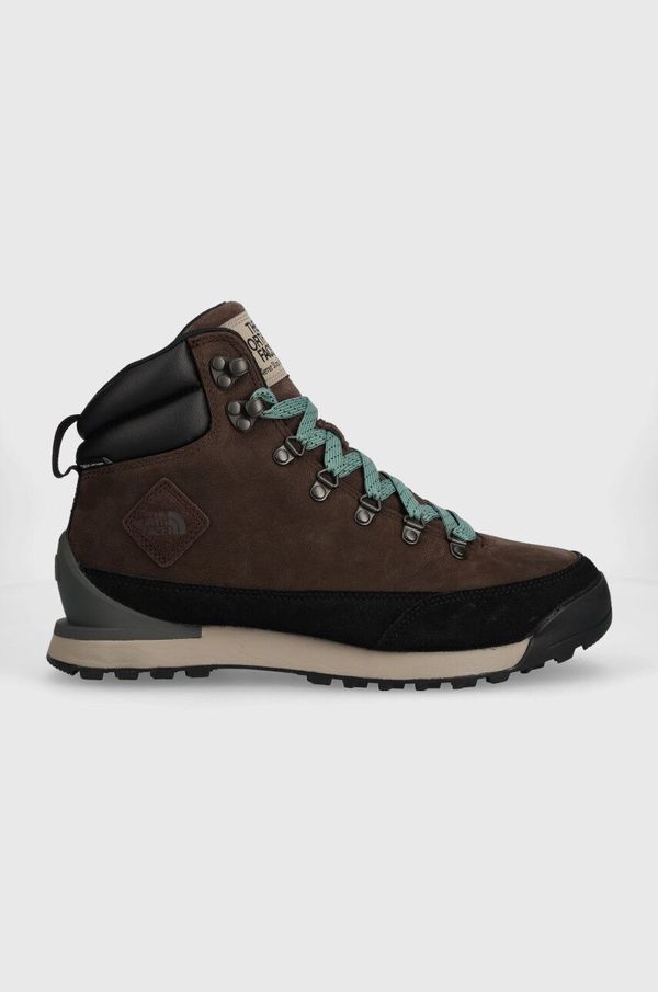 The North Face Cipele The North Face Back-To-Berkeley IV Leather WP za muškarce, boja: smeđa, sa srednje toplom podstavom