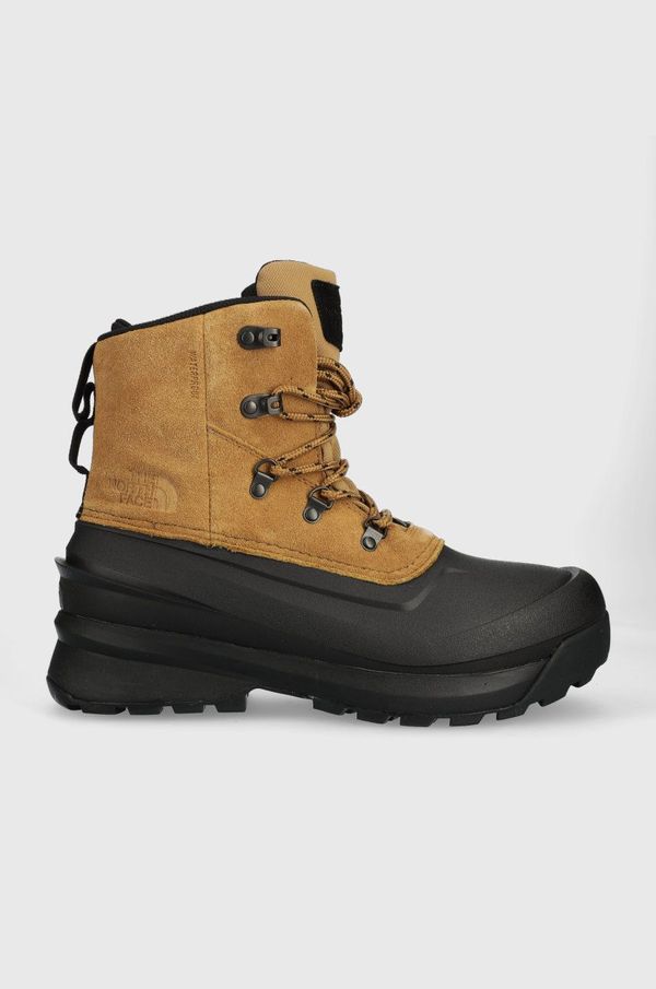 The North Face Cipele za snijeg od brušene kože The North Face Chilkat V Lace WP MEN S za muškarce, boja: smeđa