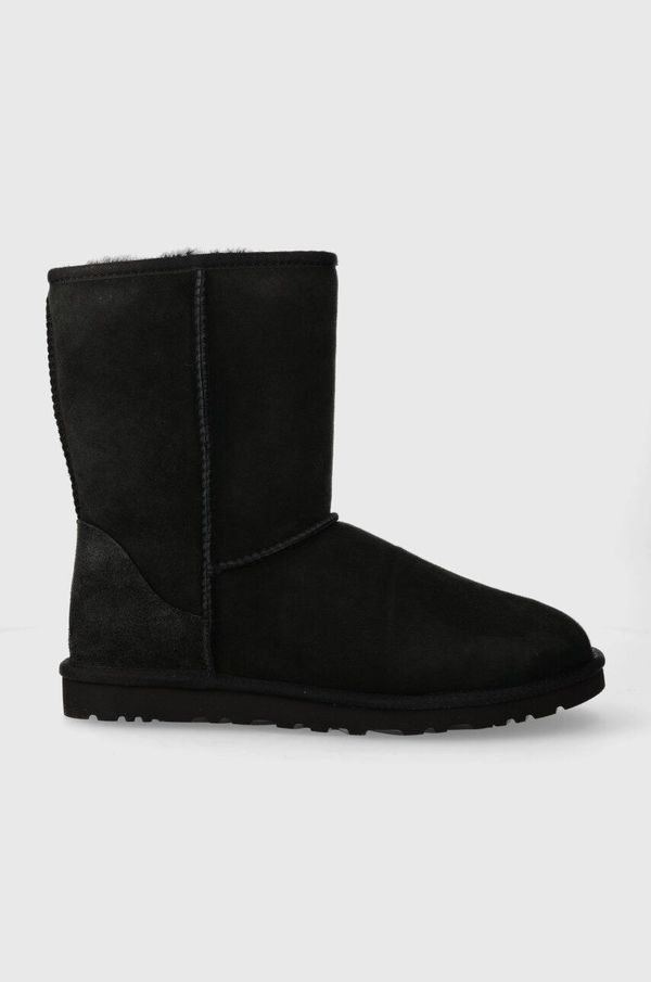 Ugg Cipele za snijeg od brušene kože UGG Classic Short boja: crna, 5800