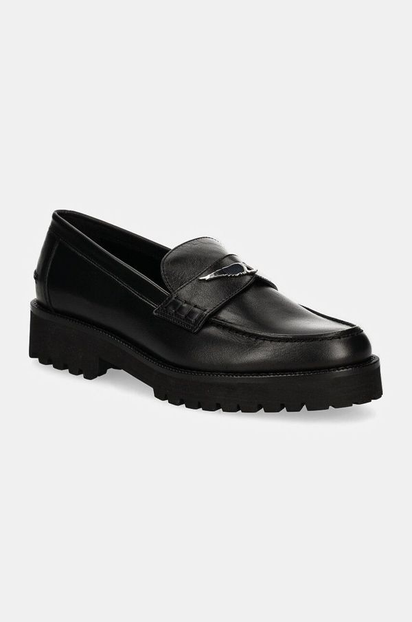 Zadig&Voltaire Cipele ZADIG&VOLTAIRE Joecassin za žene, boja: crna, ravni potplat, SWCT00834
