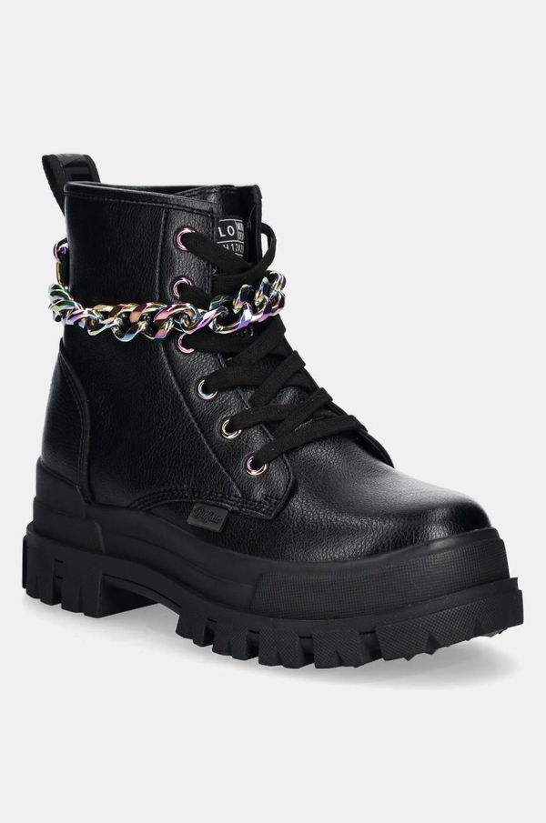 Buffalo Čizme Buffalo Aspha Rld Chain 3.0 za žene, boja: crna, ravni potplat, 1622557-BLK