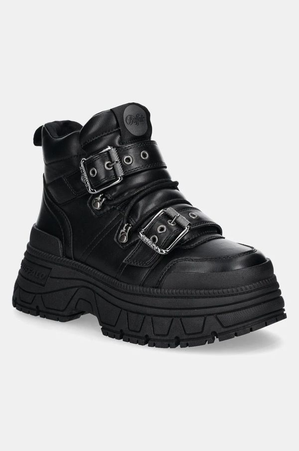 Buffalo Čizme Buffalo Fusion Hike Mid za žene, boja: crna, s platformom, 1622517-BLK